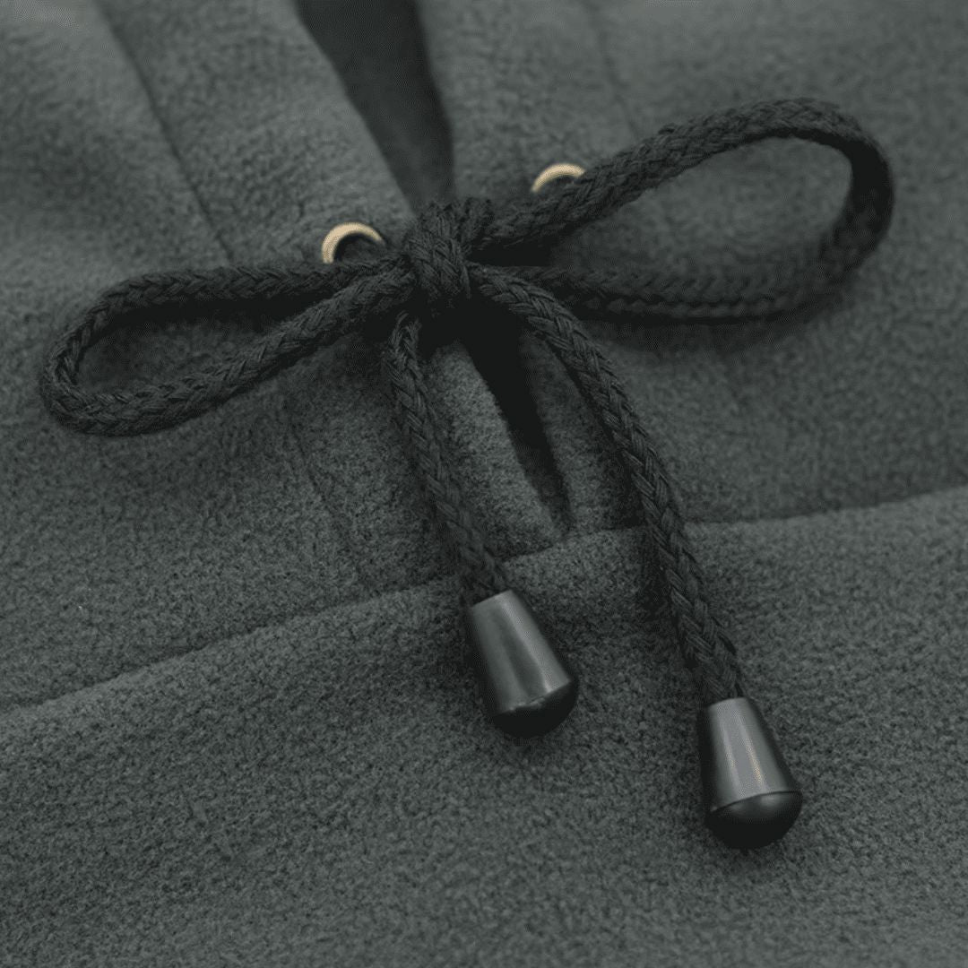 Close-up of the fleece fabric of the balaclava