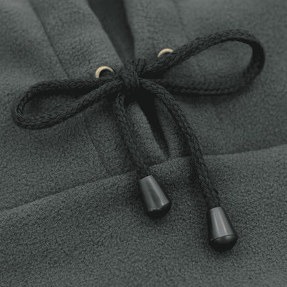 Close-up of the fleece fabric of the balaclava