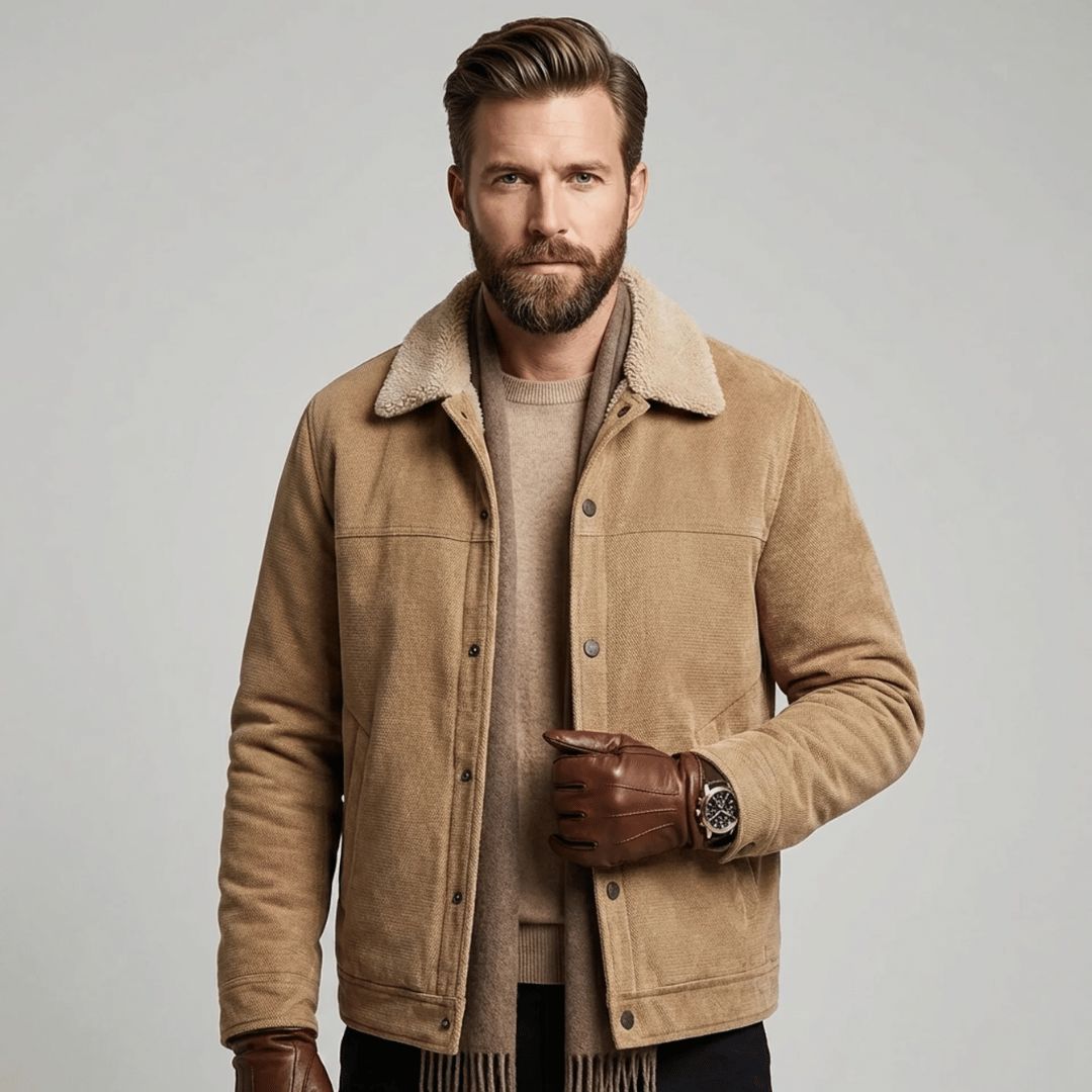 Men's Amsterdam jacket worn in town