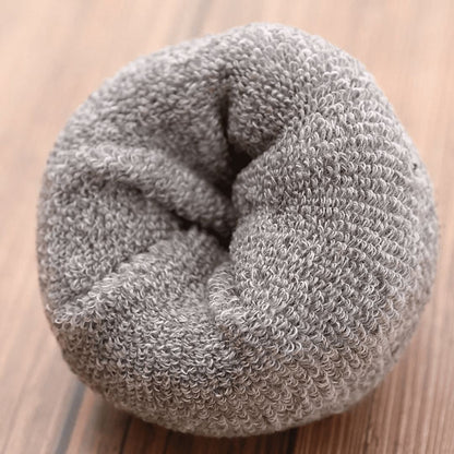 Merino wool socks laid flat