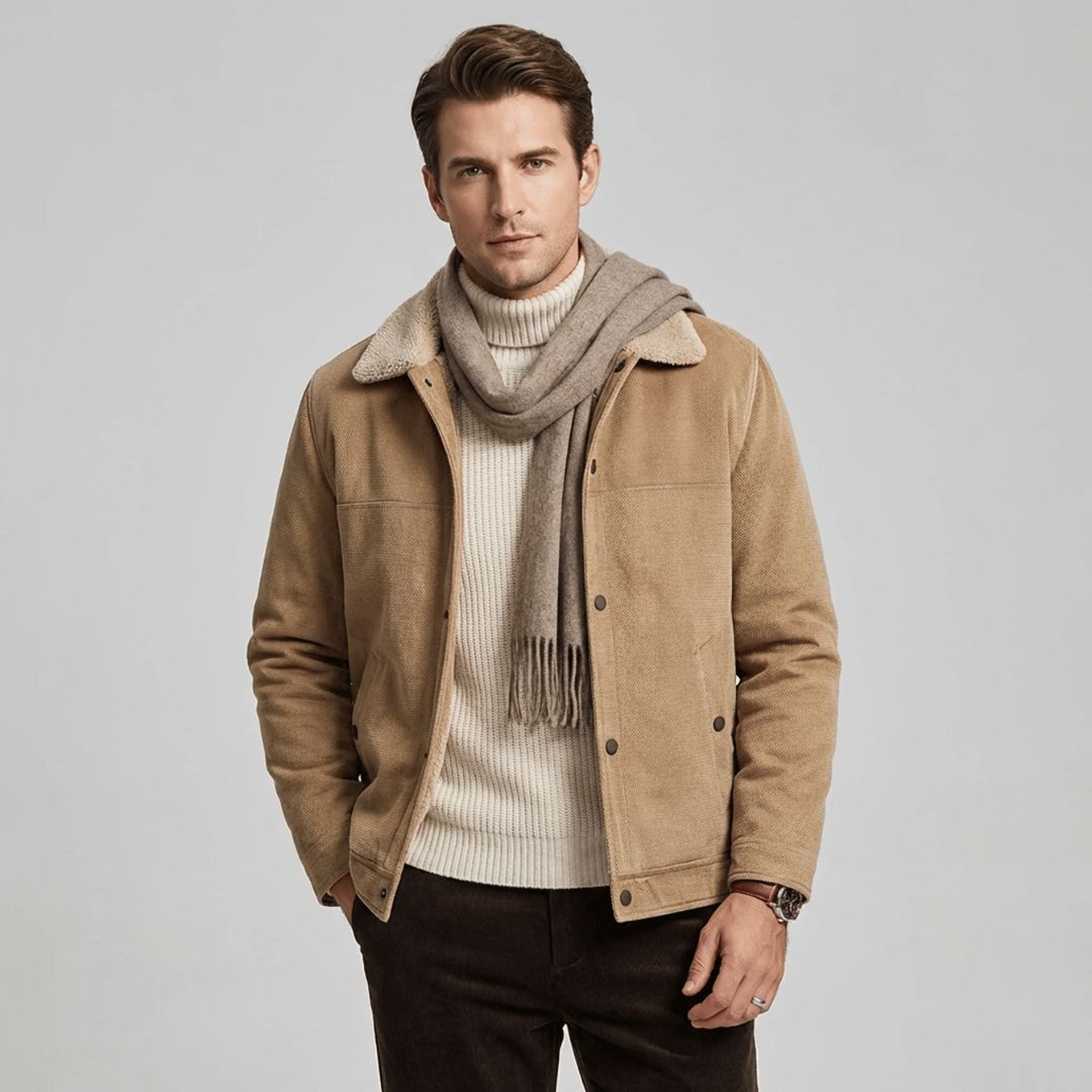 Men's Amsterdam jacket in caramel