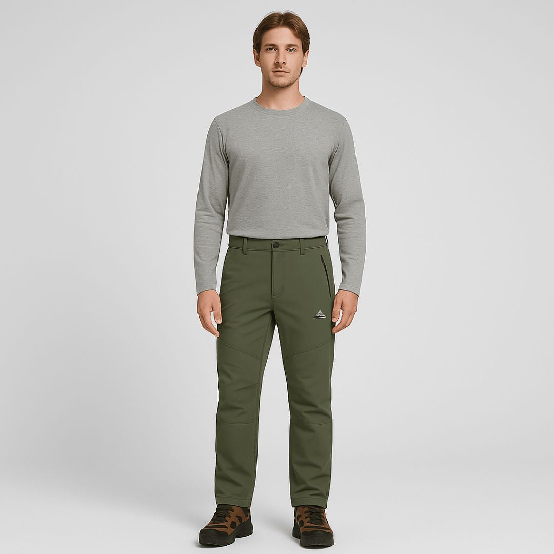 Men's waterproof ski trousers, front view