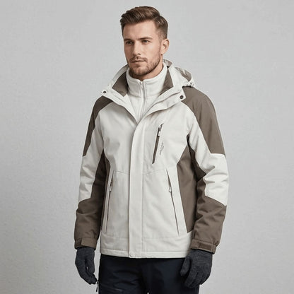 Zip out thermal liner of the men's 3 in 1 jacket