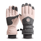 Thermal lining inside the women's ski gloves
