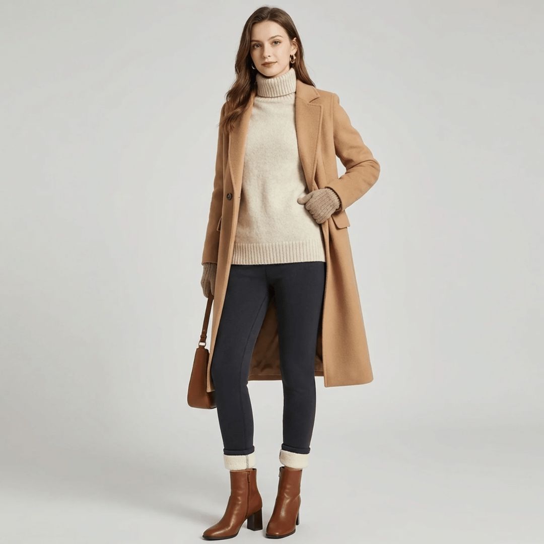 Women's fleece lined thermal leggings in another colour