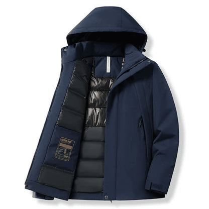 Colours available in the men's waterproof puffer jacket