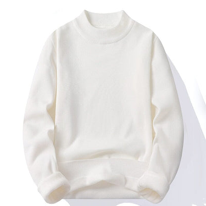 Men's fleece jumper in white
