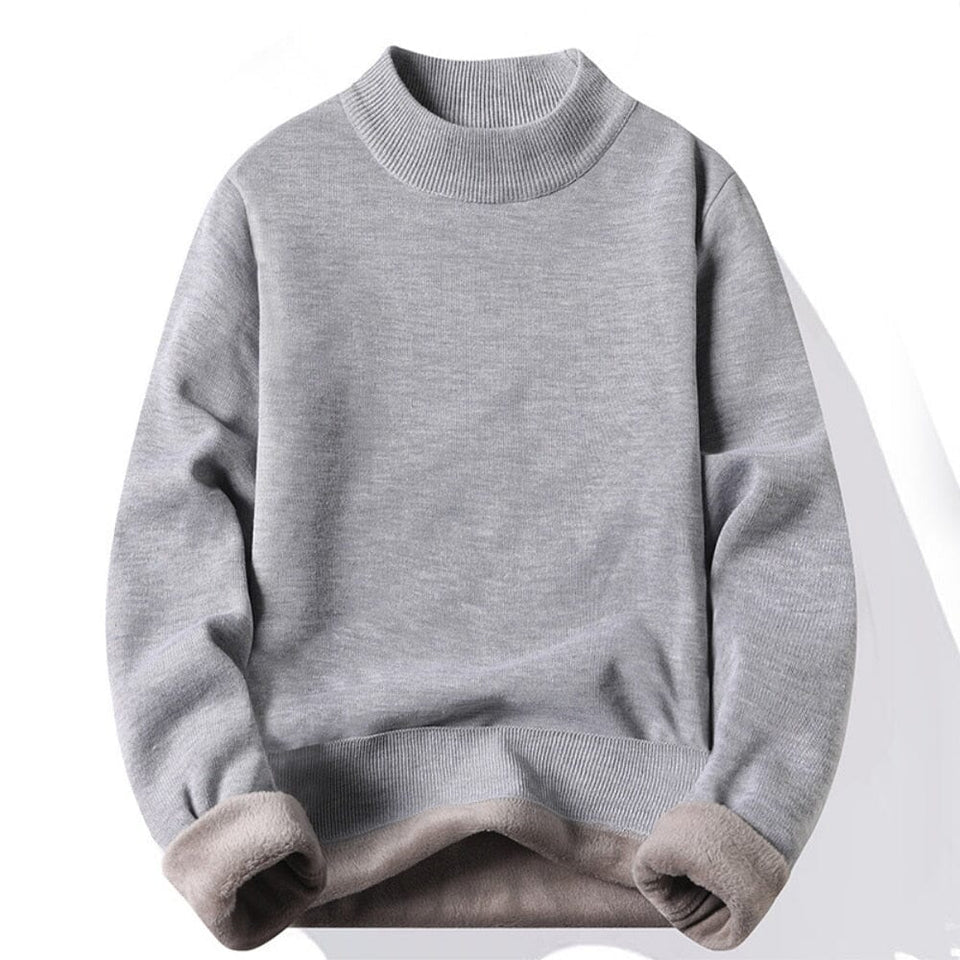 Men's fleece jumper, front view