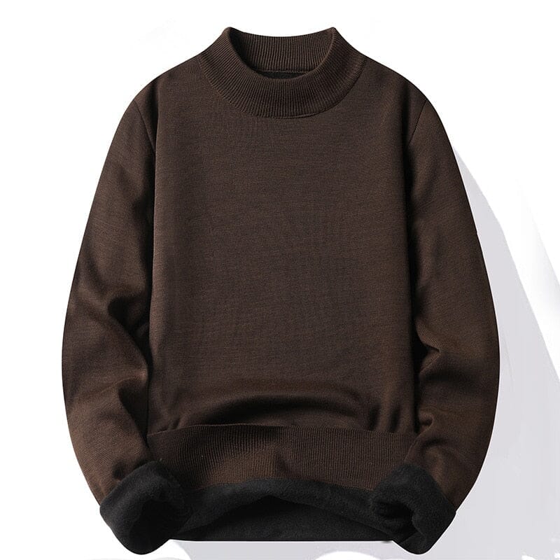 Close-up of the fleece backing on the men's jumper