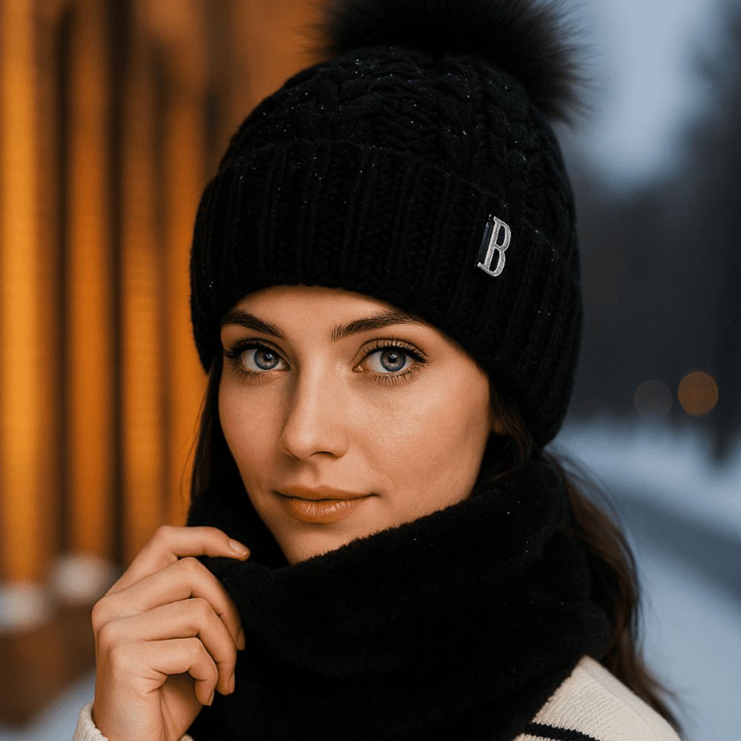 Colours available in the beanie and snood set