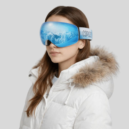 Unisex anti-fog ski goggles with UV400 protection