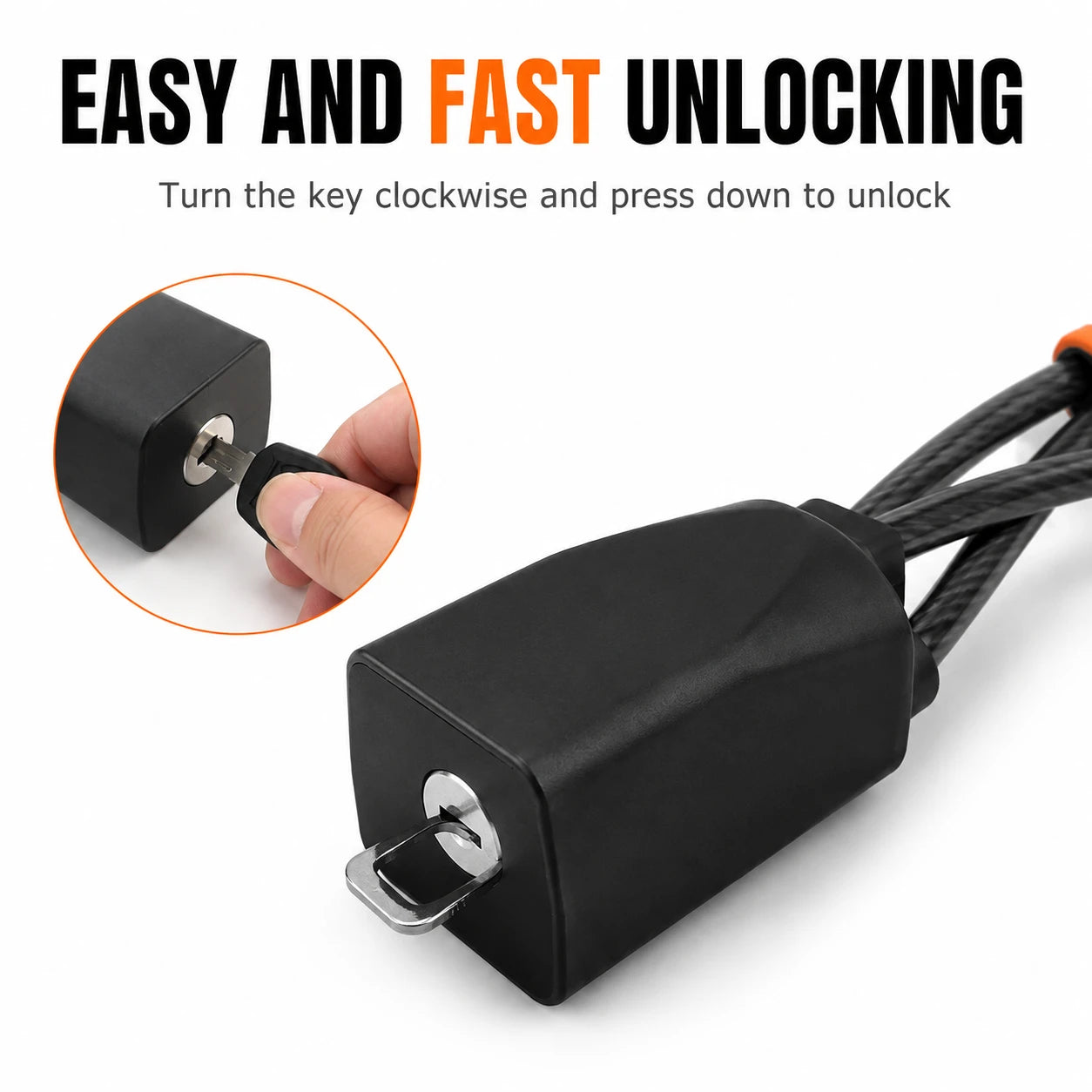 Titans Lock Driveway Defender Anti-Theft Steering Wheel Lock