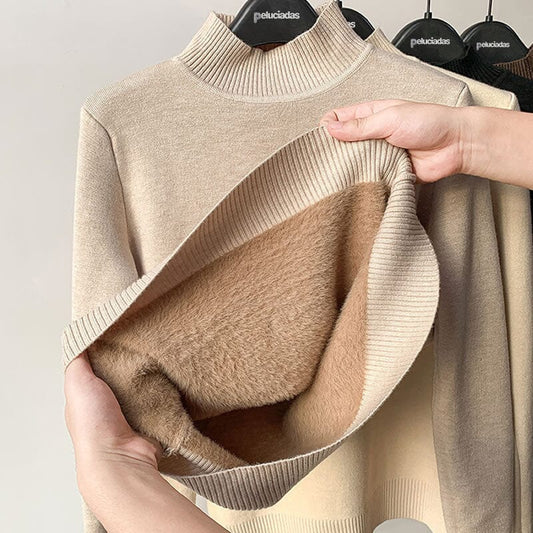 Women's fleece jumper, front view